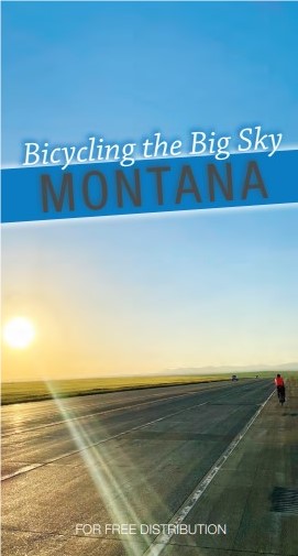 Cover of 2024 Bicycling the Big Sky map
