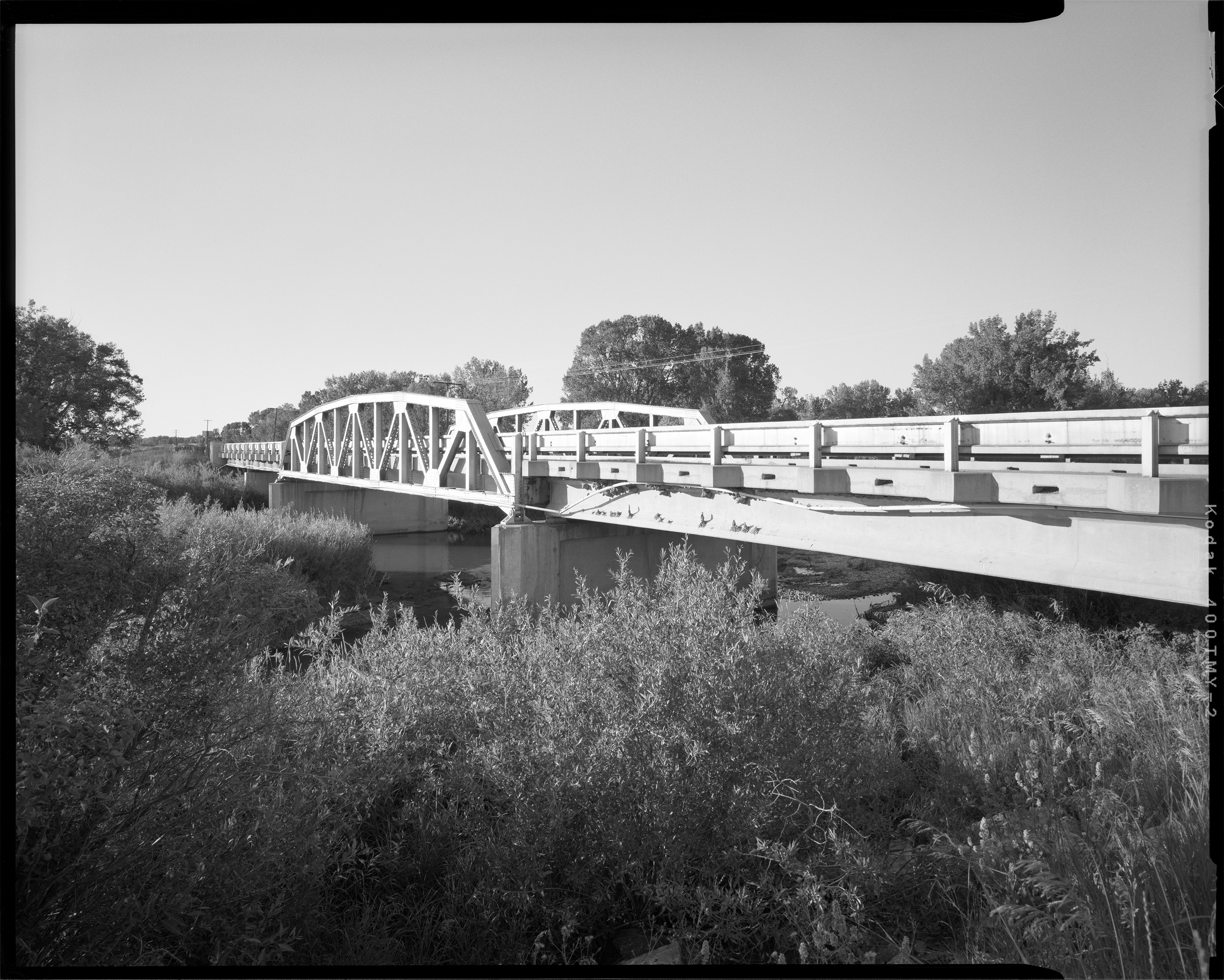 Side view of Teton River Bridge